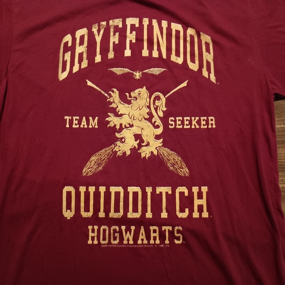 QUIDDITCH SEEKER T-SHIRT - Large - Harry Potter Gryffindor Hogwarts Team Varsity - Picture 6 of 6